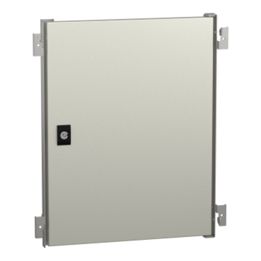 Internal door for Spacial WM encl. H500xW400 steel, RAL7035.Adjustable in depth