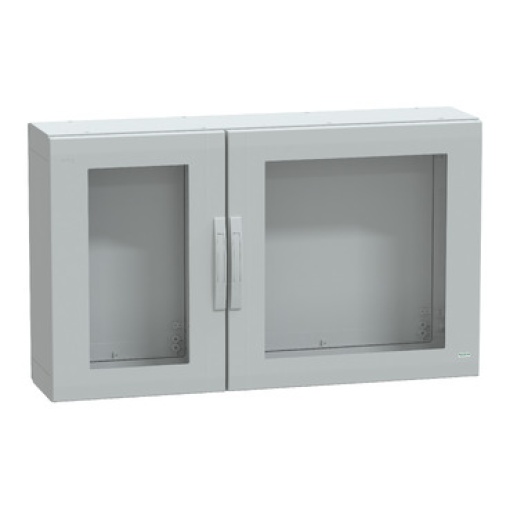 Floor standing encl. polyester vers.PLA compl.sealed 750x1250x320 IP65 glazed
