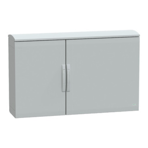 Floor standing encl. polyester vers.PLAT open top w canopy 750x1250x320 IP44