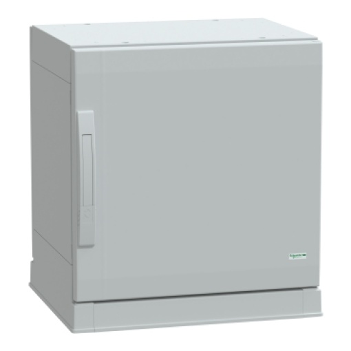 Floor standing encl.polyester vers.PLAZ wplinth open bottom 500x500x420 IP54