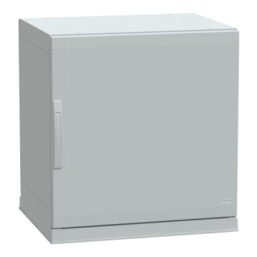 Floor standing encl.polyester vers.PLAZ wplinth open bottom 750x750x620 IP54