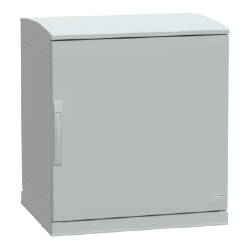 Floor standing encl.polyester vers.PLAZT wopen plinthcanopy 750x750x620 IP44