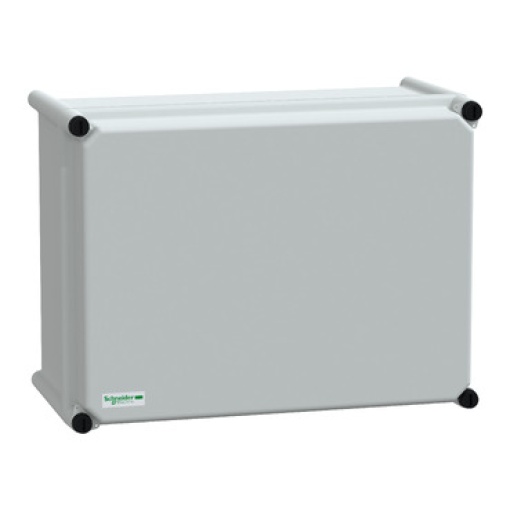PLS box, polyester rear, opaque PC cover IP66 27x36x18cm