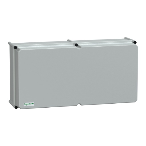 PLS box, polyester rear, opaque PC cover IP66 36x72x23cm