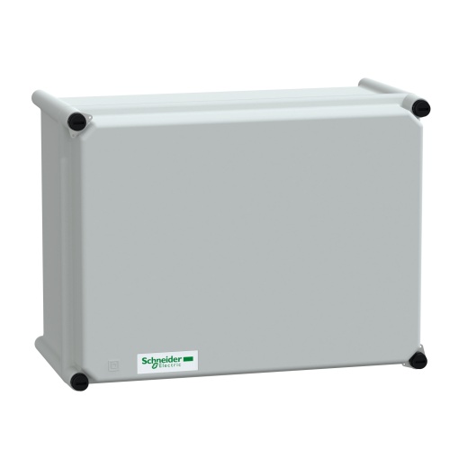 PLS box, polyester rear, polyester cover IP66 27x36x18cm