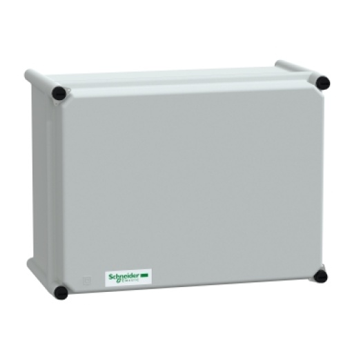 PLS box, polyester rear, polyester cover IP66 27x36x18cm