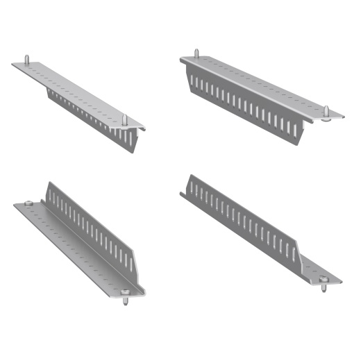 set of 4 Spacial SF support brackets for 19" fixed rack - 400kg load - 600 mm