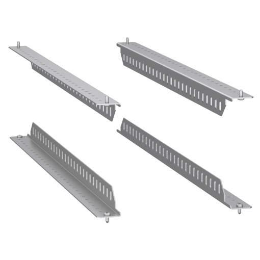 set of 4 Spacial SF support brackets for 19" fixed rack - 400kg load - 800 mm