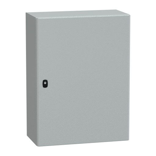 Spacial S3D plain door with mount.plate. H800xW600xD300.IP66 IK10 RAL7035.