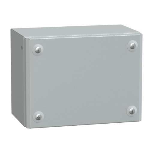 Metal industrial box plain door H150xW200xD120 IP66 IK10 RAL 7035