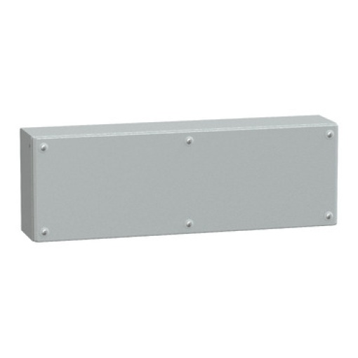Metal industrial box plain door H200xW600xD120 IP66 IK10 RAL 7035
