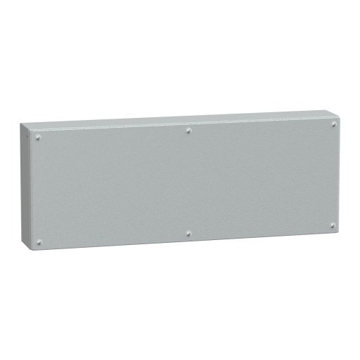 Metal industrial box plain door H300xW800xD120 IP66 IK10 RAL 7035