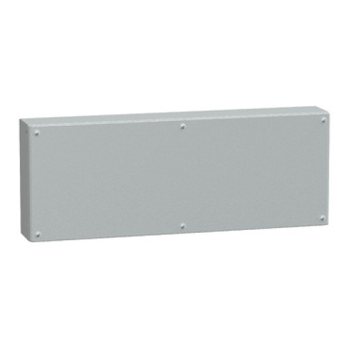 Metal industrial box plain door H300xW800xD120 IP66 IK10 RAL 7035