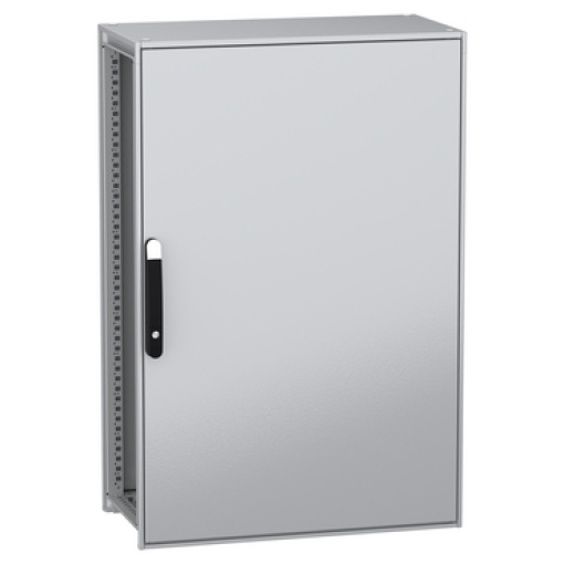 Armário elétrico modular de montagem no chão, PanelSeT SFN, aço descarbonizado,platina, 1200x800x400mm, IP55