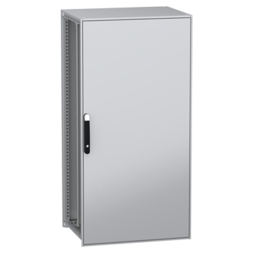 Armário elétrico modular de montagem no chão, PanelSeT SFN, aço descarbonizado,platina, 1600x800x600mm, IP55
