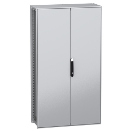 Armário elétrico modular de montagem no chão, PanelSeT SFN, aço descarbonizado, 1800x1000x400mm, 2 portas, IP55