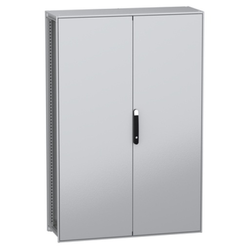 Armário elétrico modular de montagem no chão, PanelSeT SFN, aço descarbonizado, 1800x1200x400mm, 2 portas, IP55