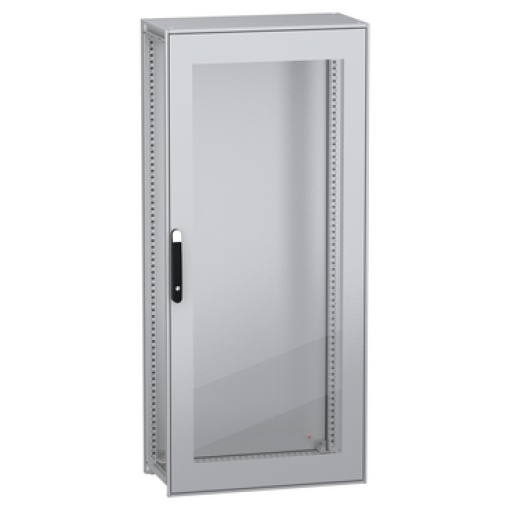 Armário elétrico modular de montagem no chão, PanelSeT SFN, aço descarbonizado, porta transparente, 1800x800x400mm, IP55