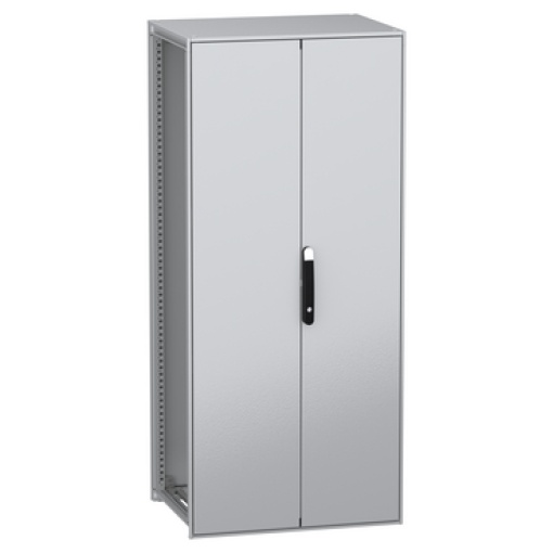 Armário elétrico modular de montagem no chão, PanelSeT SFN, aço descarbonizado, 1800x800x600mm, 2 portas, IP55