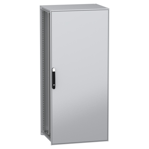 Armário elétrico modular de montagem no chão, PanelSeT SFN, aço descarbonizado,platina, 1800x800x600mm, IP55
