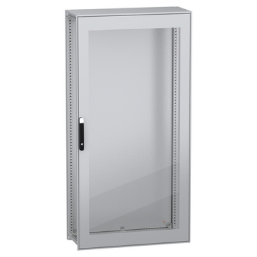 Armário elétrico modular de montagem no chão, PanelSeT SFN, aço descarbonizado, porta transparente, 2000x1000x400mm, IP55