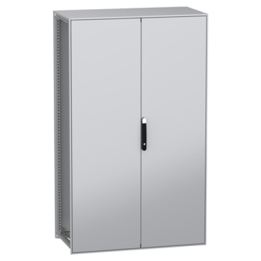 Armário elétrico modular de montagem no chão, PanelSeT SFN, aço descarbonizado, 2000x1200x600mm, 2 portas, IP55