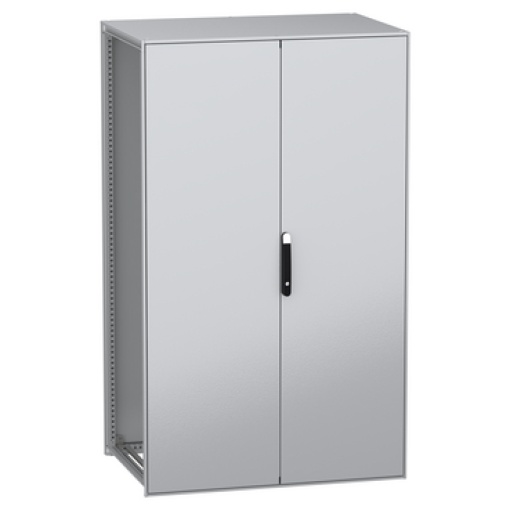 Armário elétrico modular de montagem no chão, PanelSeT SFN, aço descarbonizado, 2000x1200x800mm, 2 portas, IP55