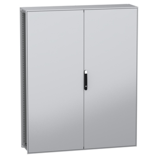 Armário elétrico modular de montagem no chão, PanelSeT SFN, aço descarbonizado, platina, 2000x1600x400mm, 2 portas, IP55