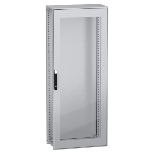 Armário elétrico modular de montagem no chão, PanelSeT SFN, aço descarbonizado, porta transparente, 2000x800x400mm, IP55