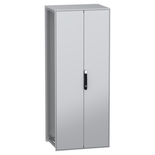 Armário elétrico modular de montagem no chão, PanelSeT SFN, aço descarbonizado, 2000x800x600mm, 2 portas, IP55