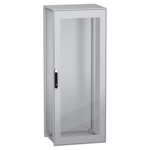 Armário elétrico modular de montagem no chão, PanelSeT SFN, aço descarbonizado, porta transparente, 2000x800x600mm, IP55