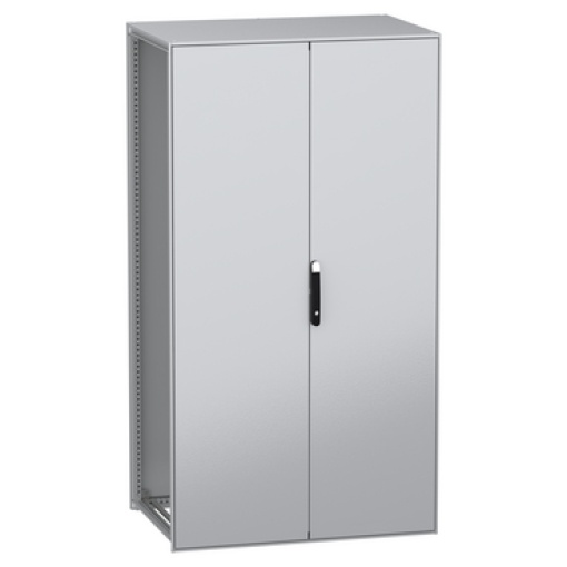 Armário elétrico modular de montagem no chão, PanelSeT SFN, aço descarbonizado, 2200x1200x800mm, 2 portas, IP55