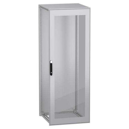 Armário elétrico modular de montagem no chão, PanelSeT SFN, aço descarbonizado, porta transparente, 2200x800x800mm, IP55