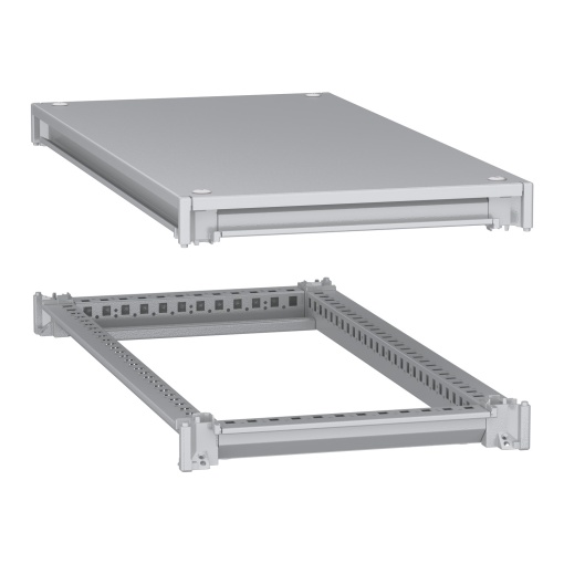 Estrutura inferior e superior, PanelSeT SFN, para invólucro elétrico W400 D800mm, cobertura incluída