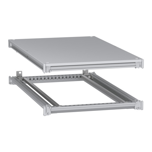 Estrutura inferior e superior, PanelSeT SFN, para invólucro elétrico W600 D1000mm, cobertura incluída