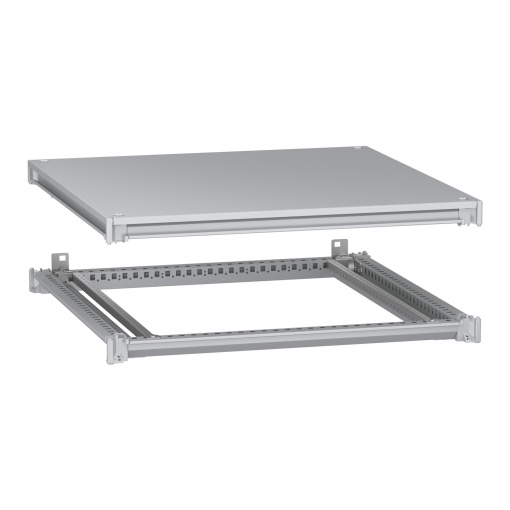 Estrutura inferior e superior, PanelSeT SFN, para invólucro elétrico W800 D800mm, cobertura incluída