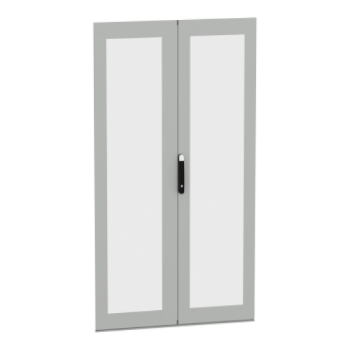 porta transparente dupla, PanelSeT SFN, Spacial SM, para invólucro elétrico H2200 W1200mm