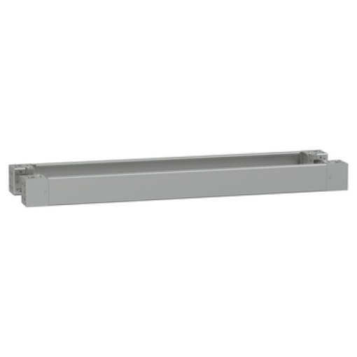 Spacial - plain front panel plinth W1200 H100 stainless steel 316L