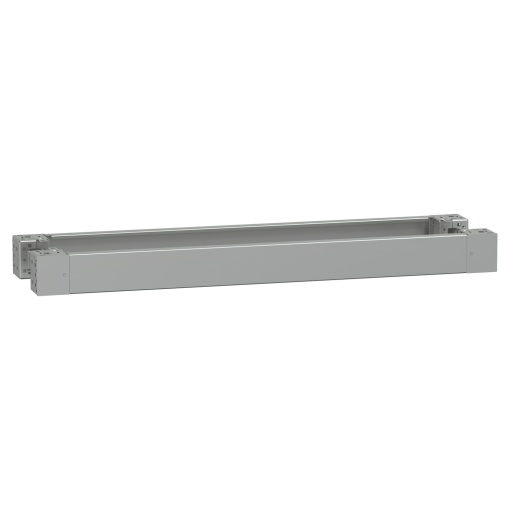 Spacial - plain front panel plinth W1200 H100 stainless steel 304L