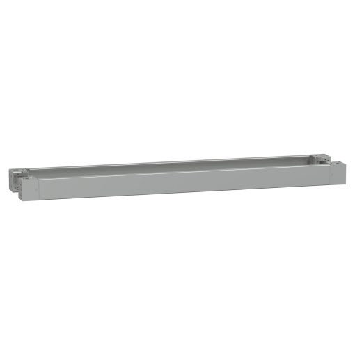 Spacial - plain front panel plinth W1600 H100 stainless steel 316L