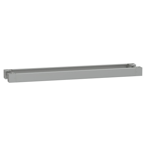 Spacial - plain front panel plinth W1600 H100 stainless steel 304L