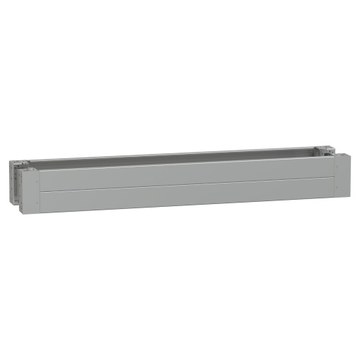 Spacial - plain front panel plinth W1600 H200 stainless steel 316L