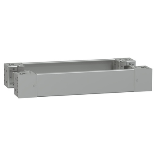 Spacial - plain front panel plinth W600 H100 stainless steel 304L