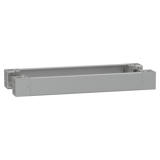 Spacial - plain front panel plinth W800 H100 stainless steel 316L