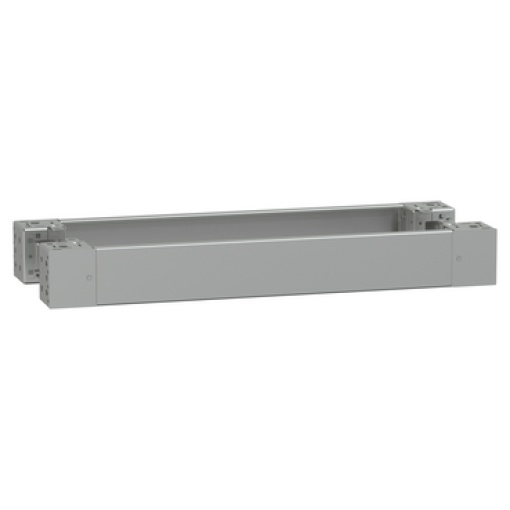 Spacial - plain front panel plinth W800 H100 stainless steel 316L