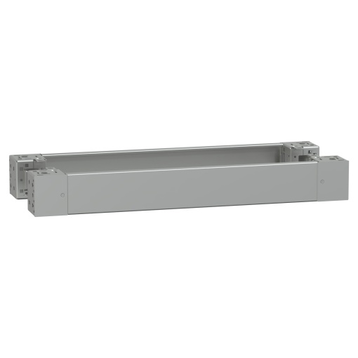 Spacial - plain front panel plinth W800 H100 stainless steel 304L