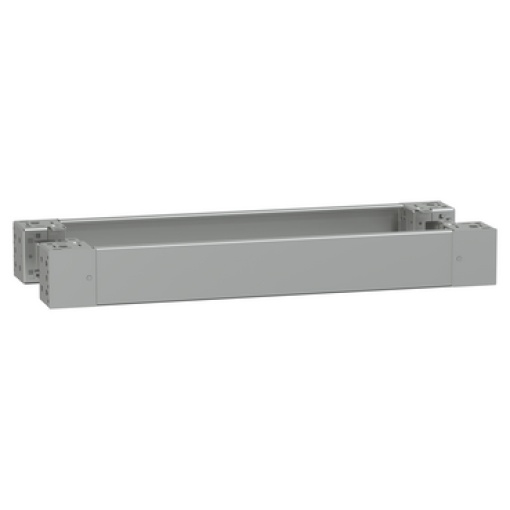 Spacial - plain front panel plinth W800 H100 stainless steel 304L