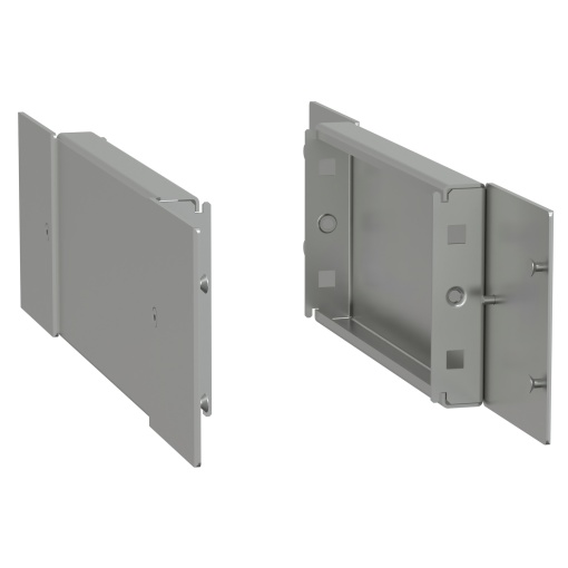 Spacial - side plinth - H100 D400 stainless steel 316L