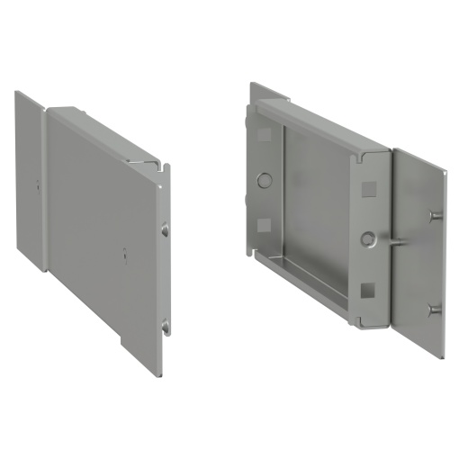 Spacial - side plinth - H100 D400 stainless steel 304L