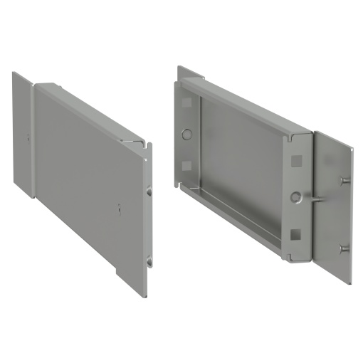 Spacial -side plinth - H100 D500 stainless steel 304L